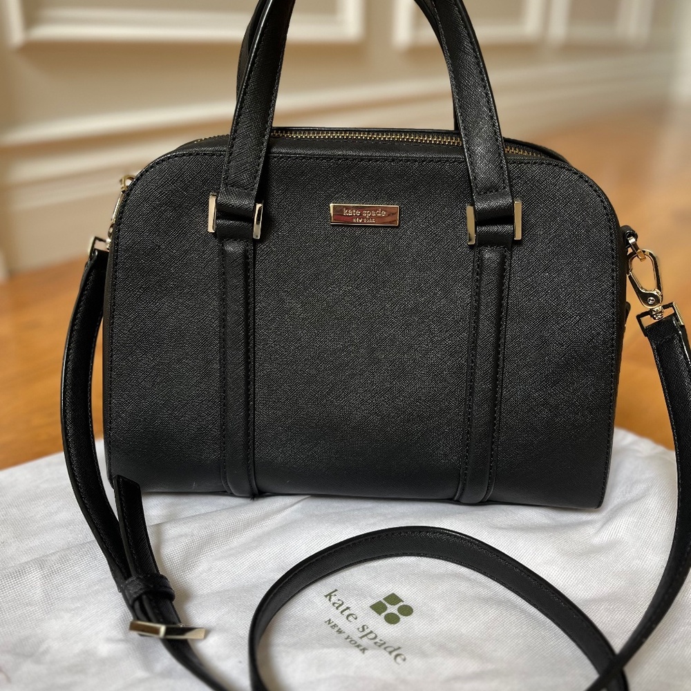Kate Spade Felix Domed Satchel Crossbody Bag Saffiano Leather
